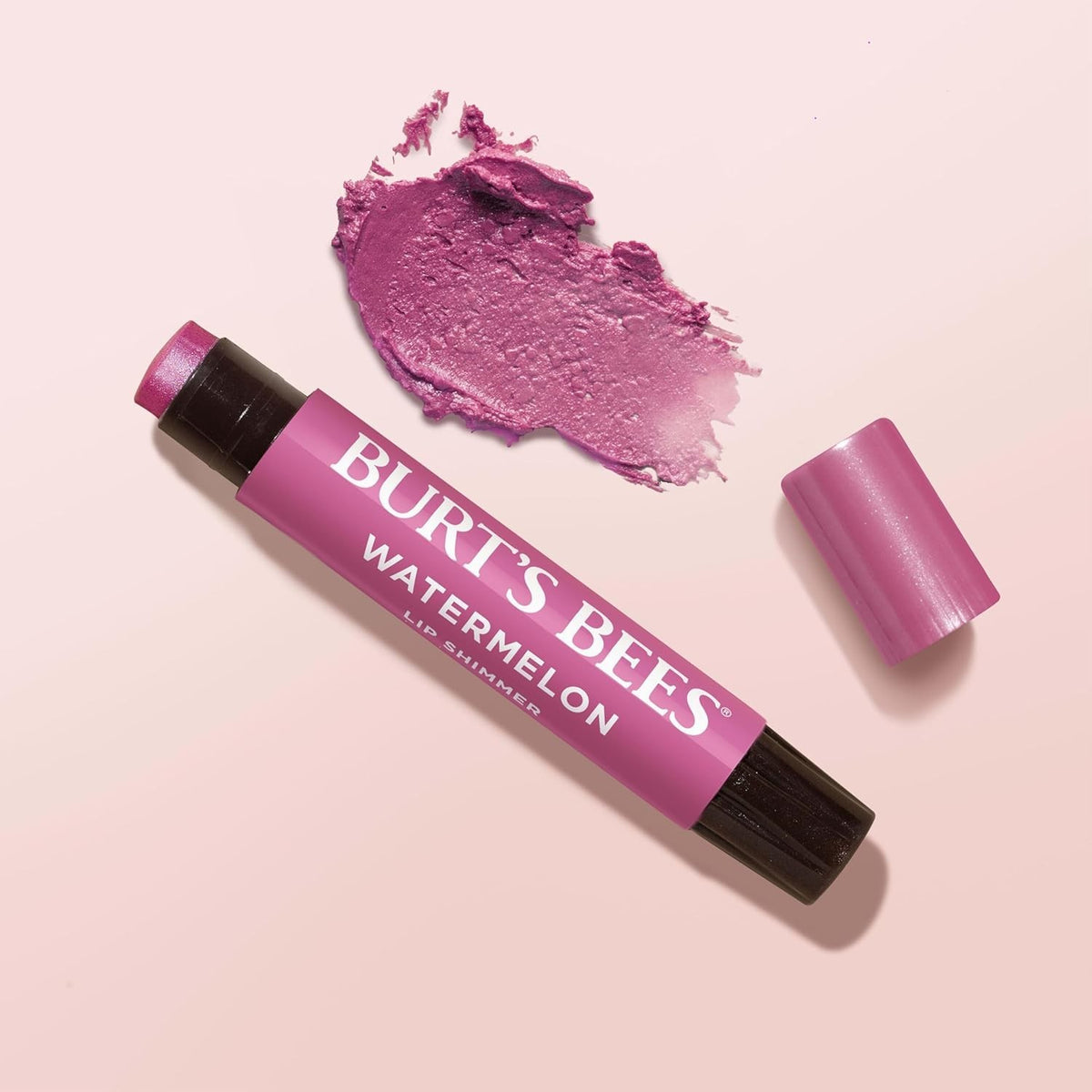 Natural Watermelon Lip Shimmer Pack - Moisturizing Lip Gloss with Peppermint