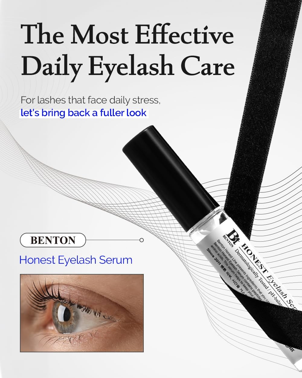Eyelash Serum with Peptides and Hyaluronic Acid - Nourishing Lash Growth