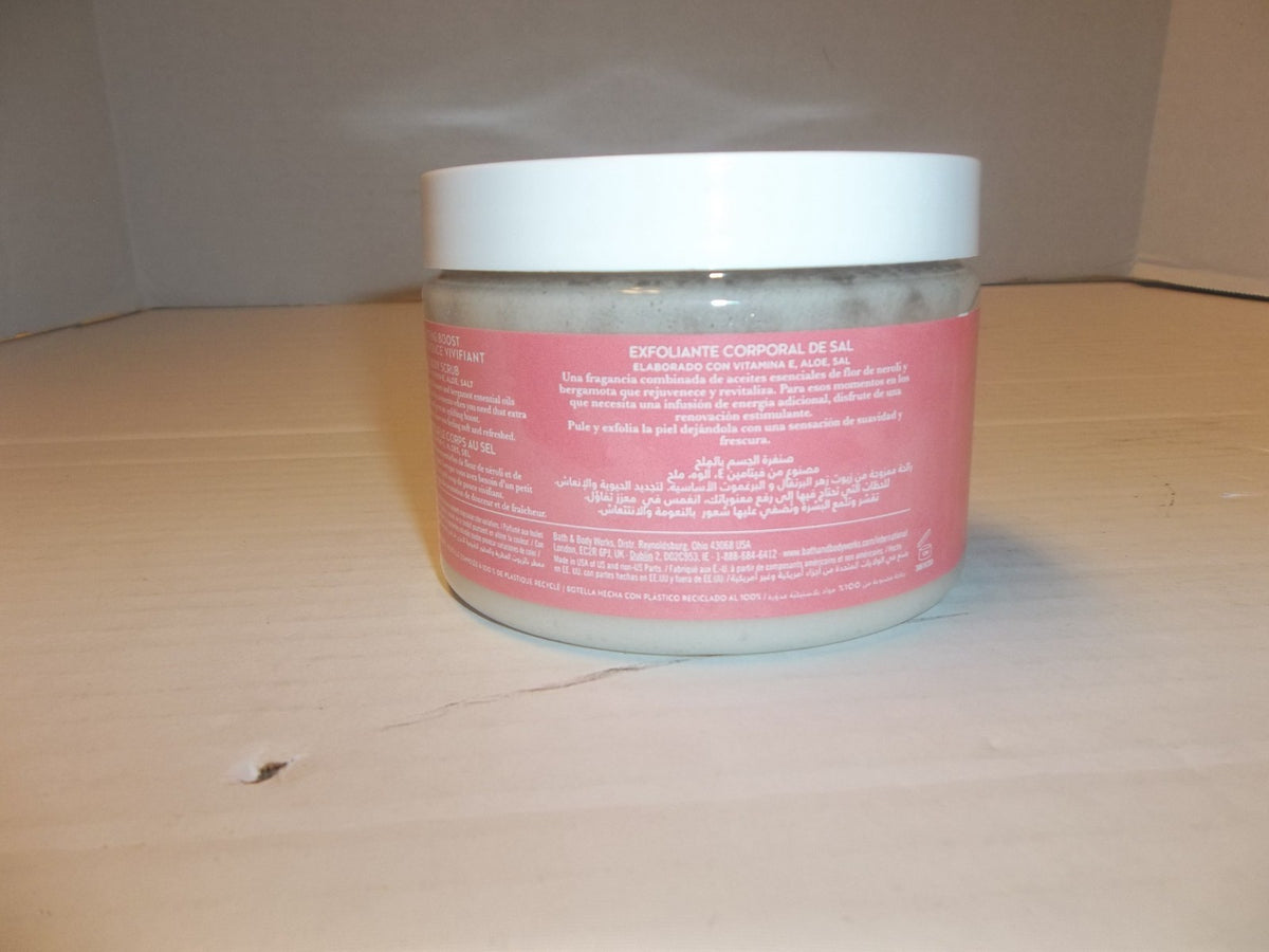 New Bath & Body Works Uplifting Boost Neroli Bergamot Salt Scrub 17oz