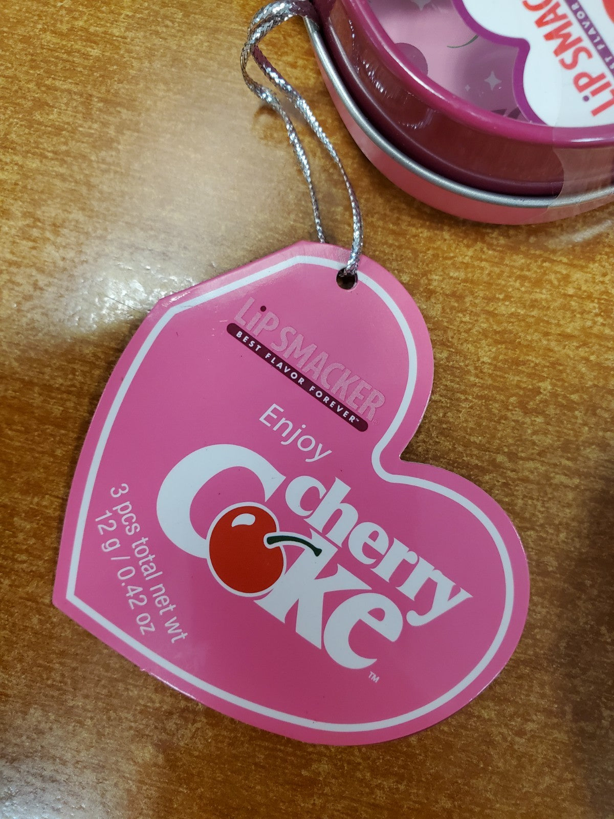 Lip Balm Set - 6 Tins of Coca Cola Lip Smacker Lip Gloss Collection with Collectible Tins
