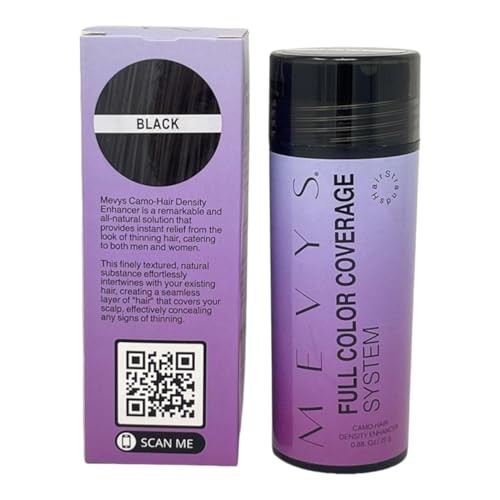 Hair Building Fibers - Black Camo Density Enhancer 25g