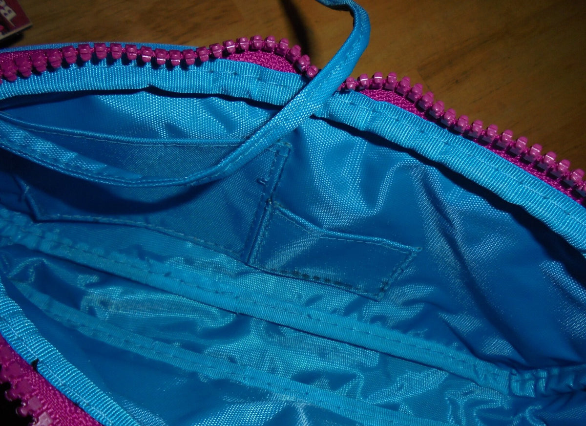 Zippered Cosmetic & Toiletry Bag with Mirror - Travel Makeup Pouch