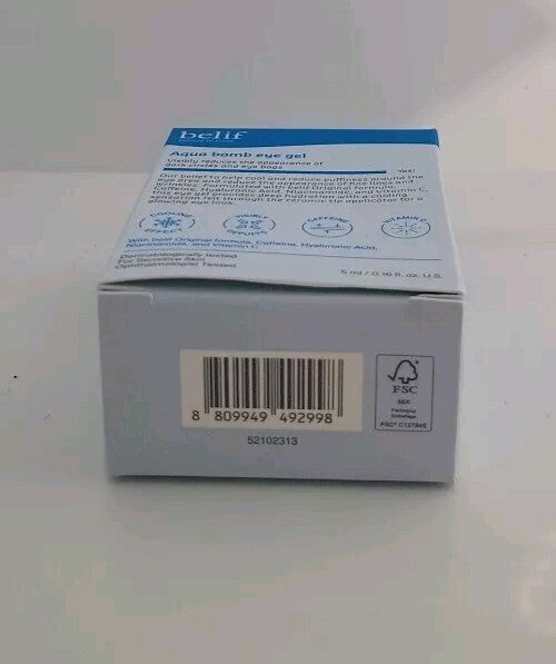 BELIF Aqua Bomb Eye Gel Travel Size 0.16oz - Hydrating Eye Care