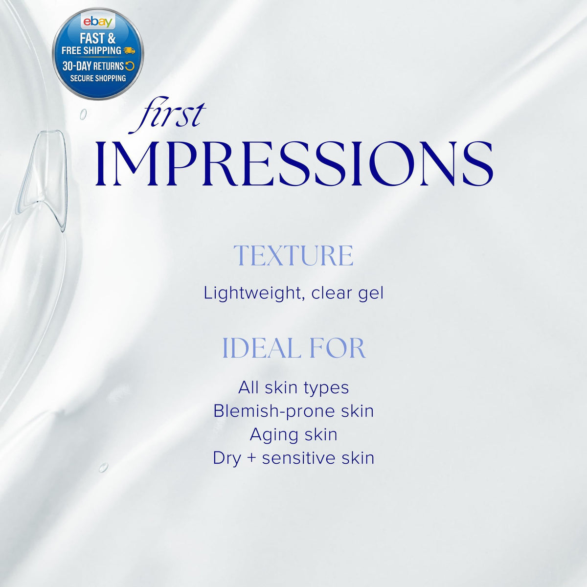 Gentle Facial Cleanser Gel - Lightweight, Deep Pore Cleansing, 6 Fl Oz
