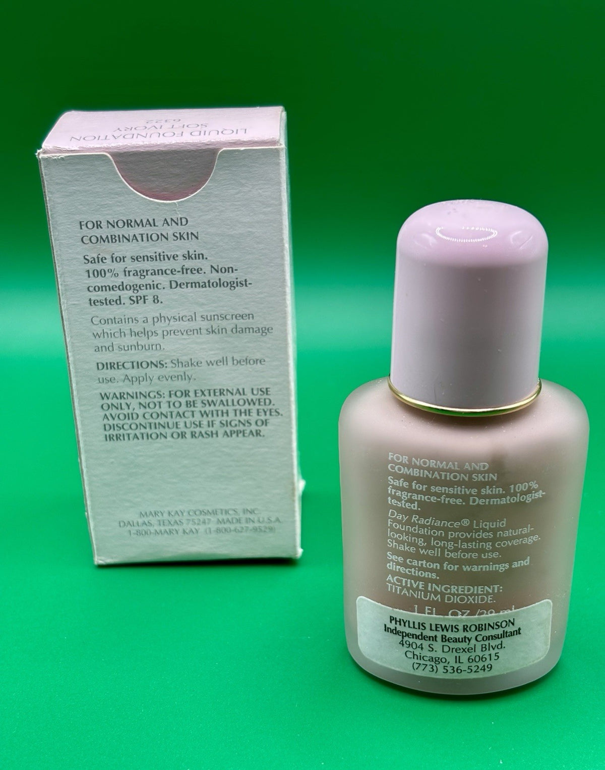 Mary Kay Liquid Foundation SOFT IVORY SPF 8 Face Makeup - Radiance & Coverage
