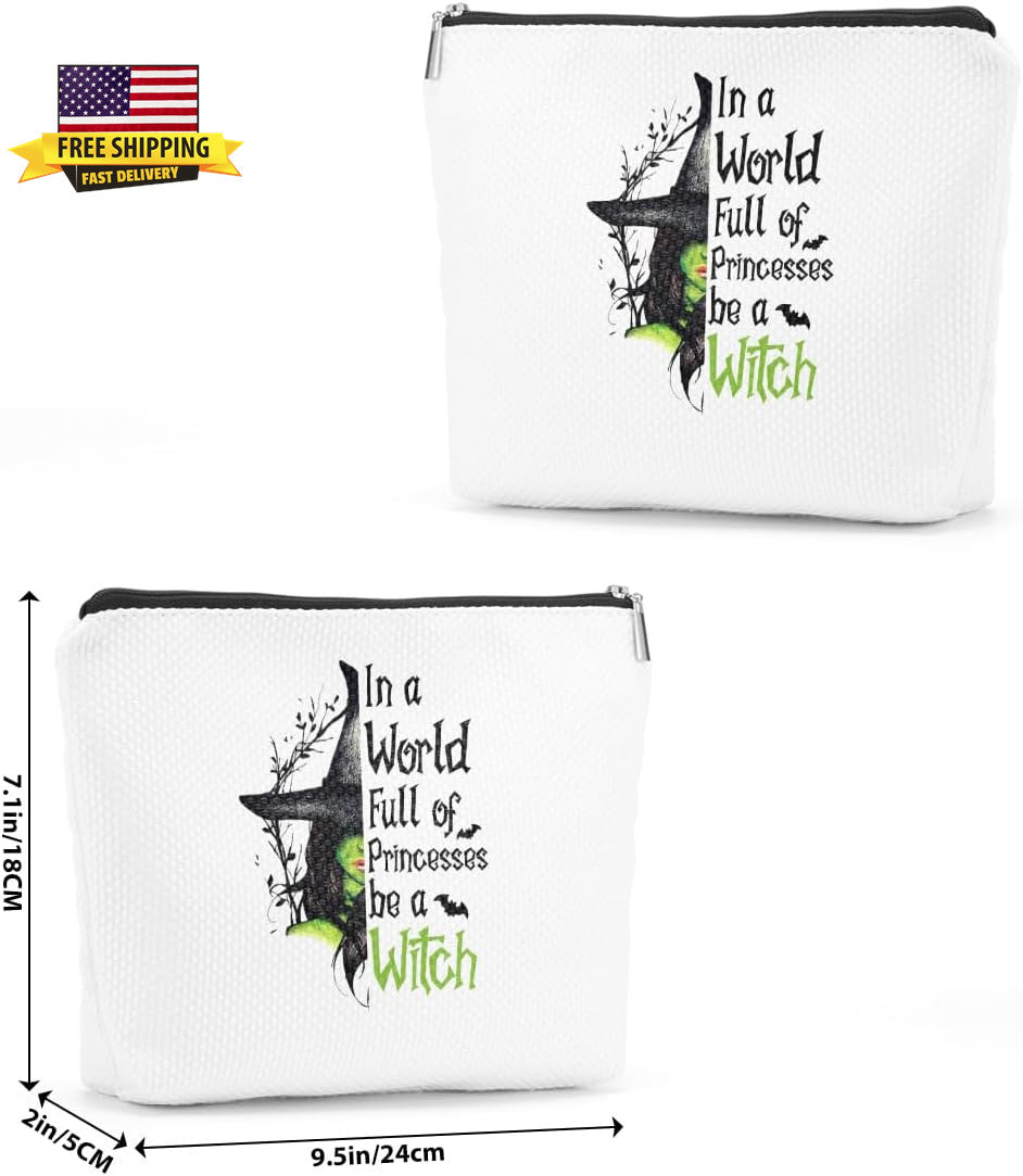 Witchcraft Makeup Bag - Water-Resistant Canvas Cosmetic Pouch for Women