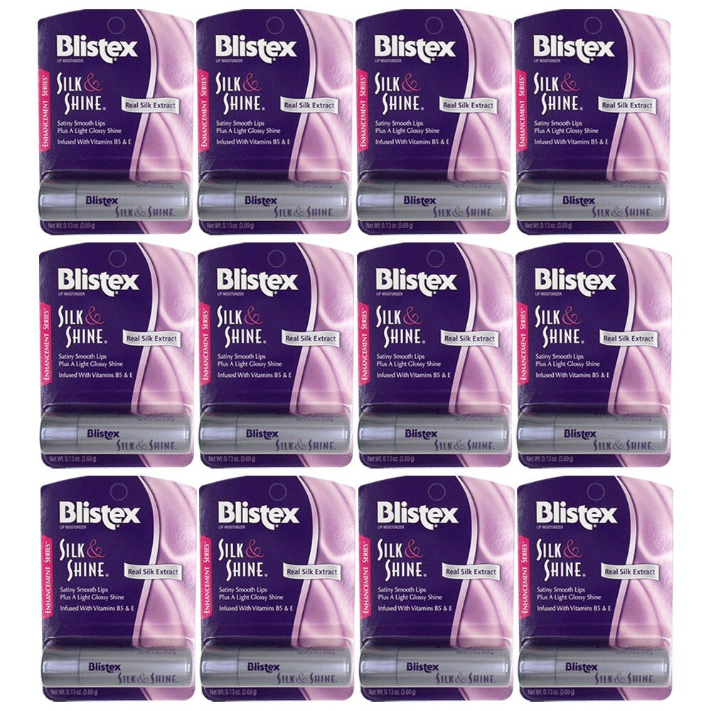 Lip Moisturizer with Silk & Shine - Hydrating Lip Balm Pack of 12