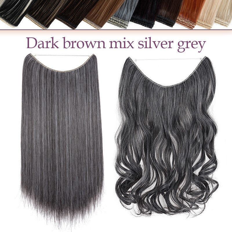 Natural Real Hair Extensions Wire-In Thick Wavy or Straight 20-24 Inch