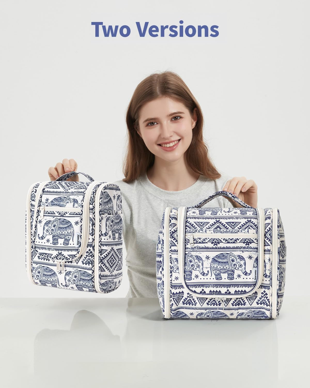 Water-Resistant Hanging Travel Toiletry Bag Organizer for Women