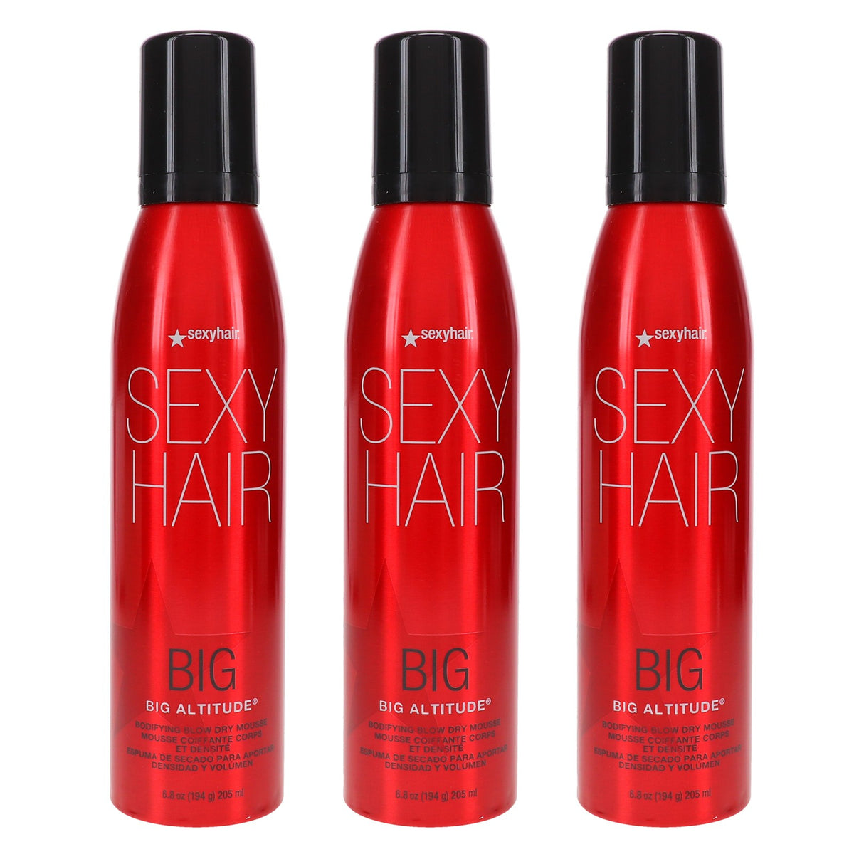 Hair Volumizing Mousse - Fight Frizz & Add Body - 6.8 oz, 3 Pack