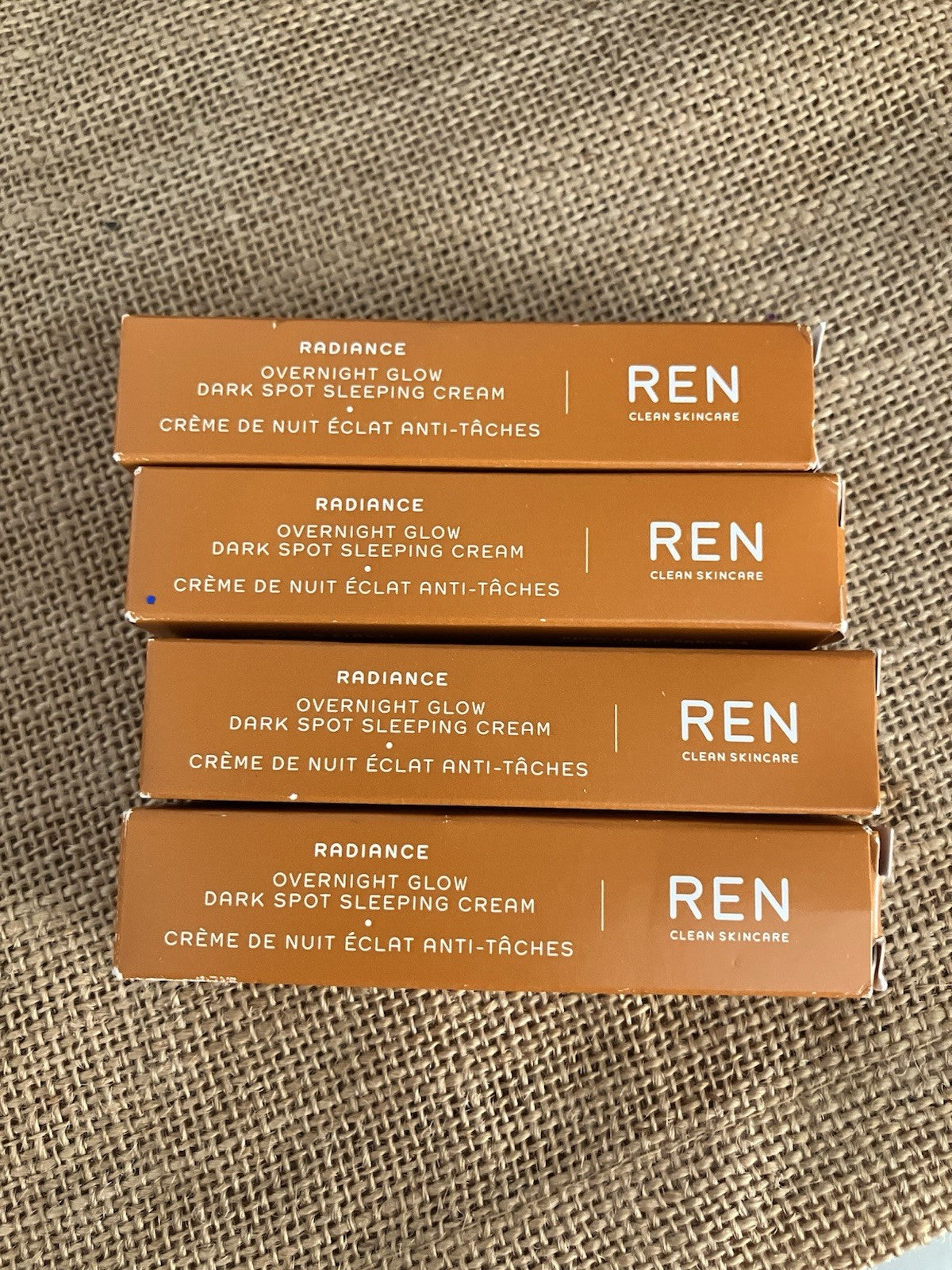 Ren Clean Skincare Radiance Overnight Glow Dark Spot Sleeping Cream - 4 Travel Sizes