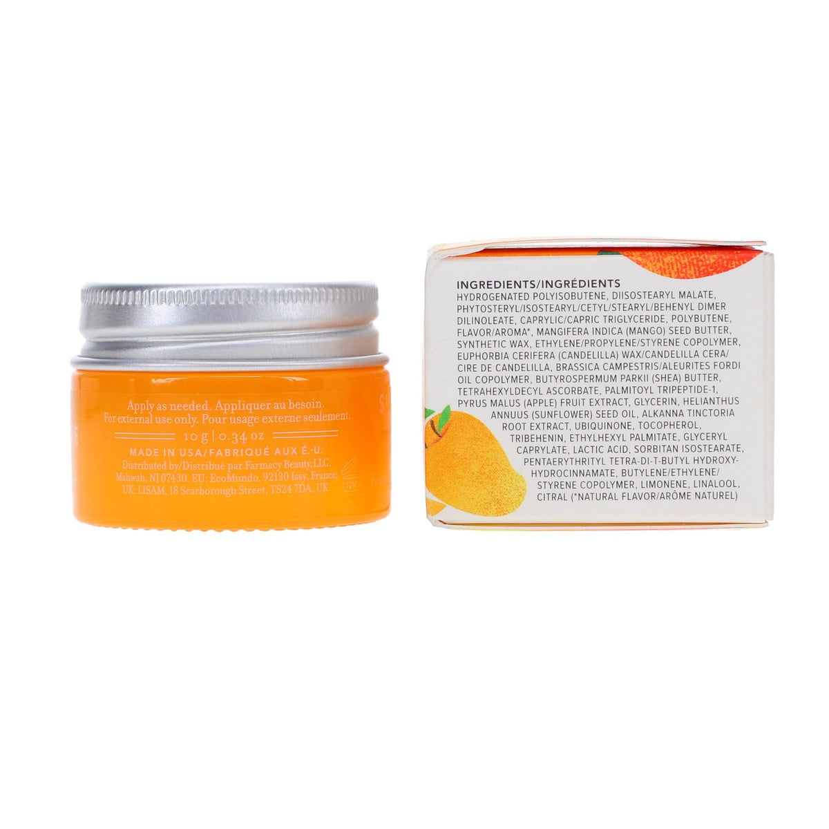 Farmacy Lip Smoothie Mango Vitamin C Peptide Lip Balm 0.34 oz