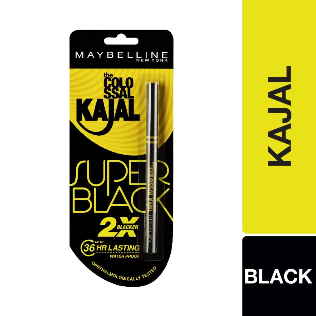 Maybelline Matte Kajal Eyeliner - Super Black, Long-Lasting & Waterproof 0.35G