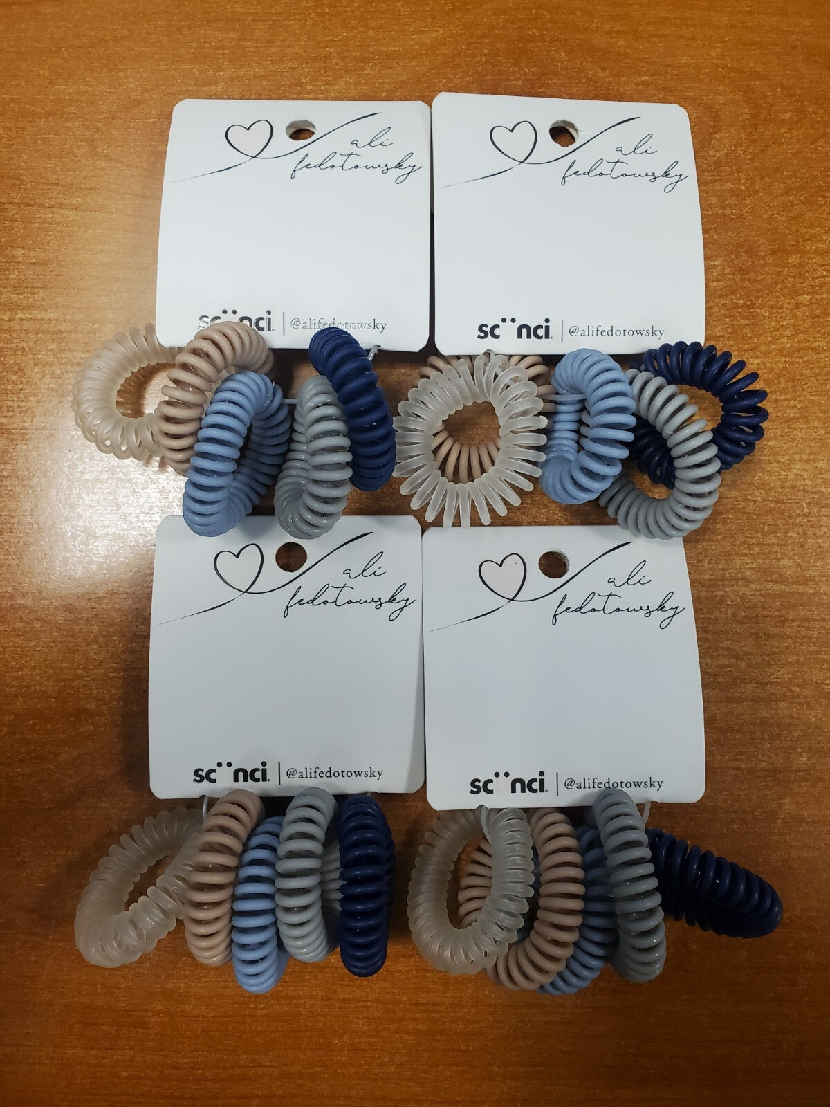 4 Packs of 5: Scunci Ali Fedotowsky Spiral Scrunchie Ponies
