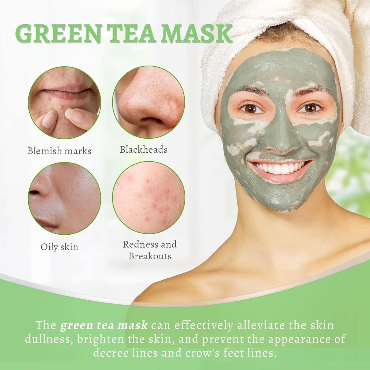 Green Tea Face Mask 4.23 oz - Deep Pore Cleanser