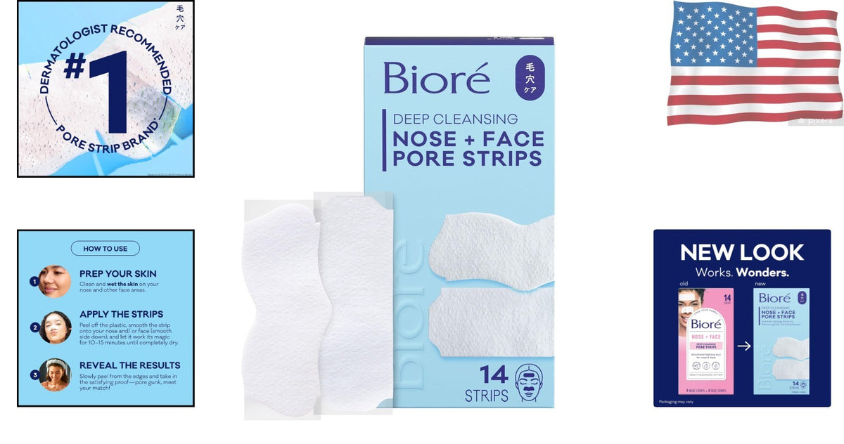 Blackhead Remover Strips - Deep Cleansing Pore Purification, 14 Count