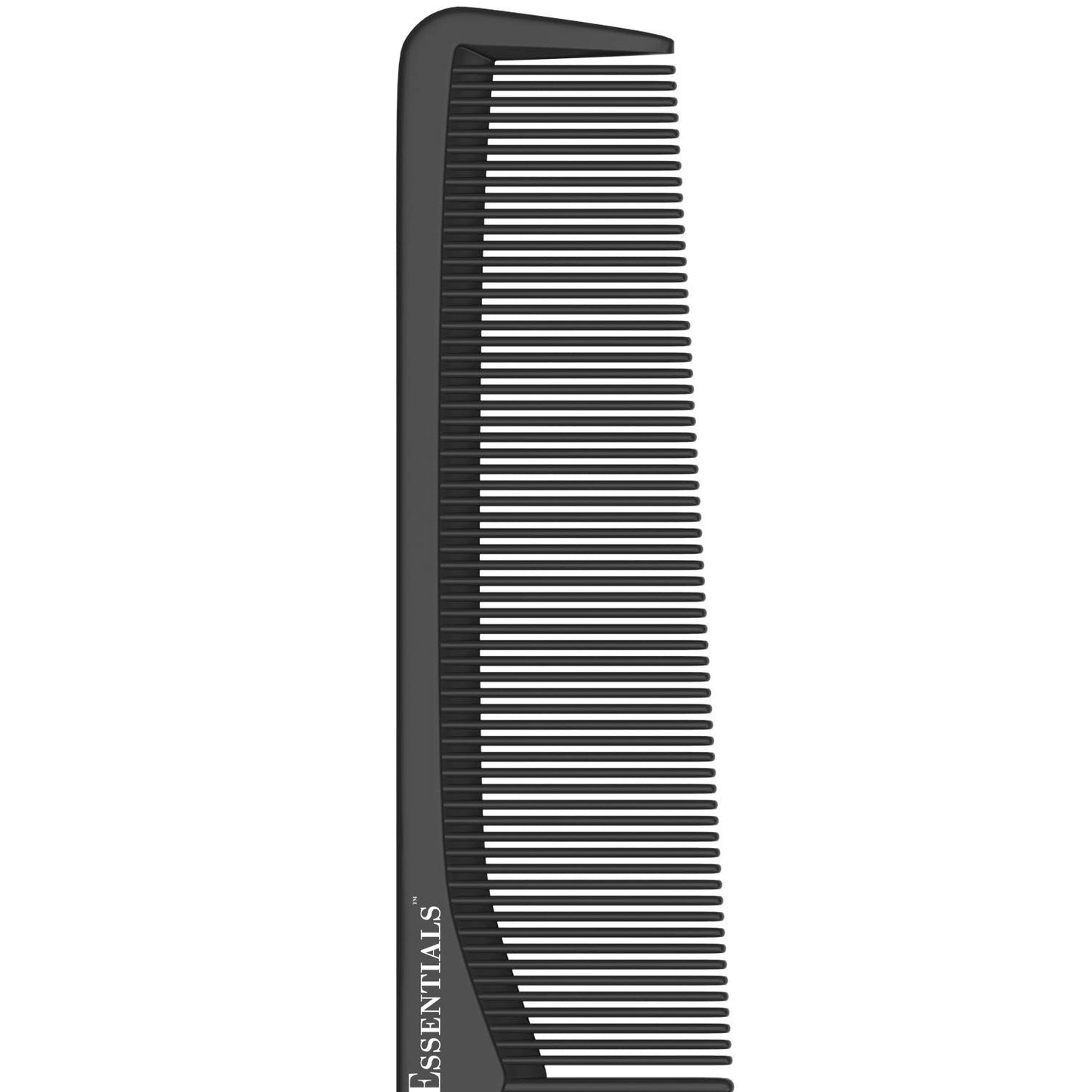 7-Inch Carbon Fiber Anti-Static Styling Comb Heat-Resistant for All Hair Types