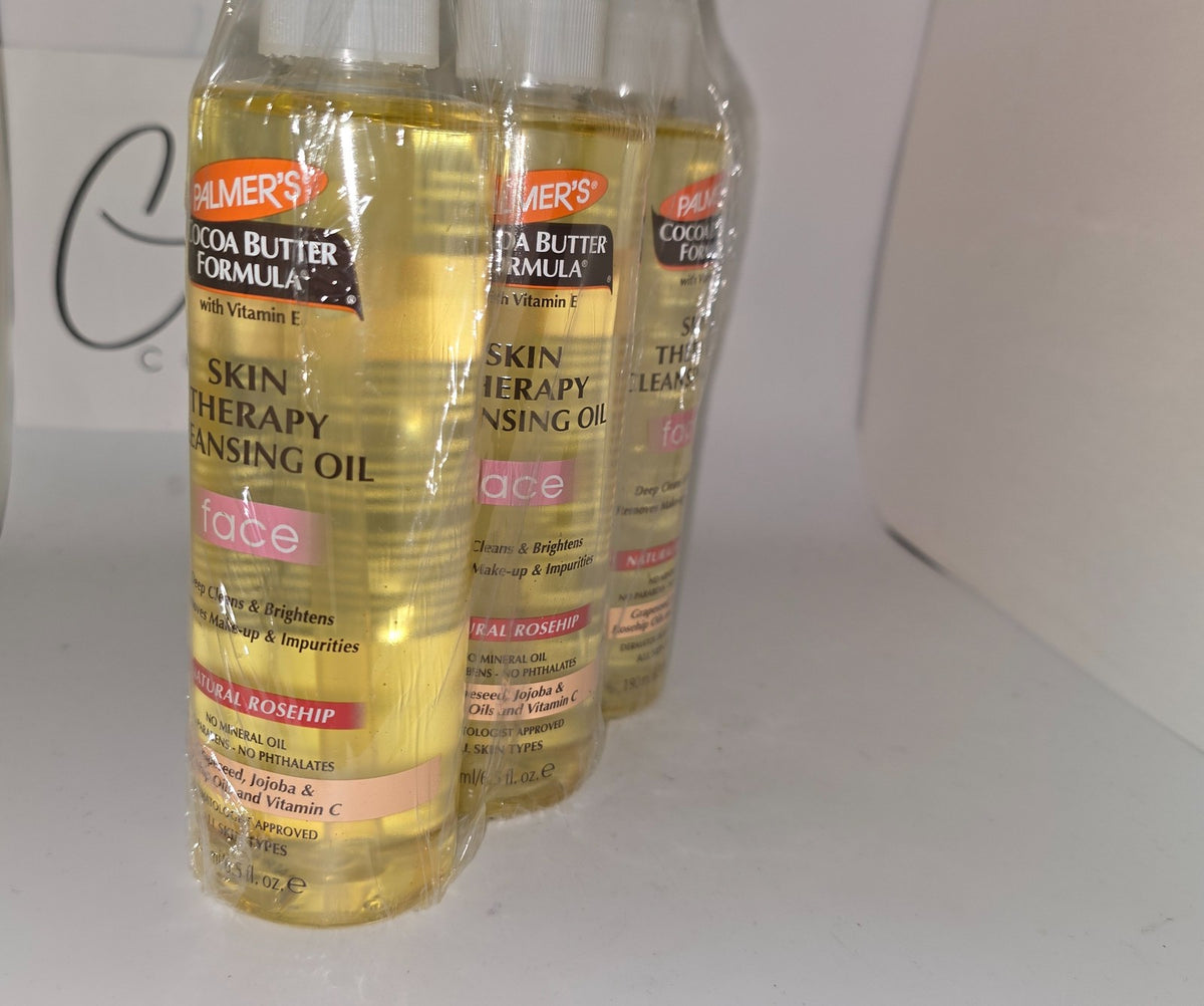 3 Pack Facial Cleansing Oil with Rosehip - Makeup Remover & Skin Brightener