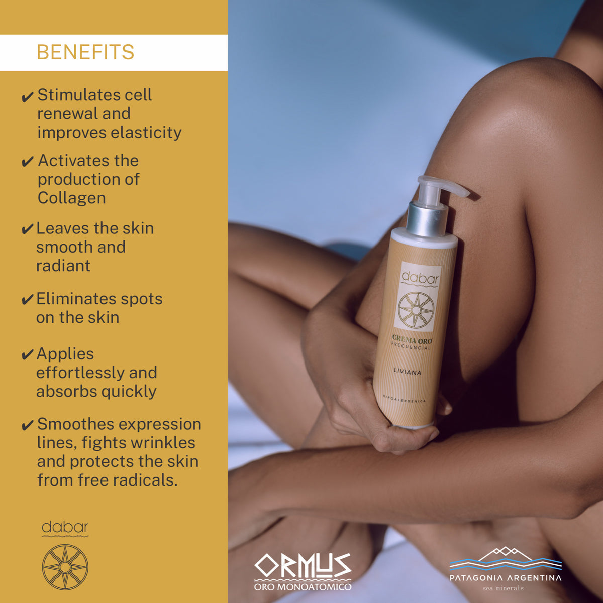 ORMUS Gold Cellular Stress Relief Cream 6.7oz with Ancient Alchemy Secrets