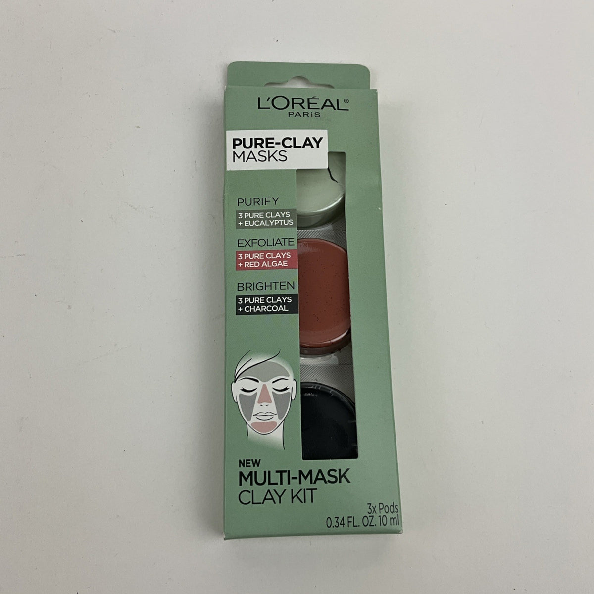 6 Boxes of L'Oréal Paris Pure-Clay Multi-Mask Clay Mask Set