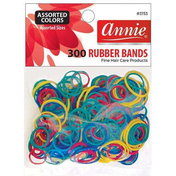 Annie #3153 Rubber Bands Asst Size 300Ct Color