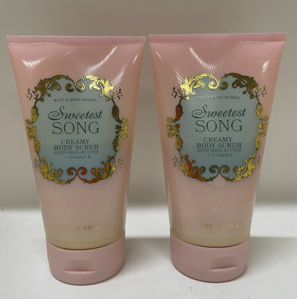 Bath & Body Works Sweetest Song Creamy Scrub 8 fl oz S/2 #A2155