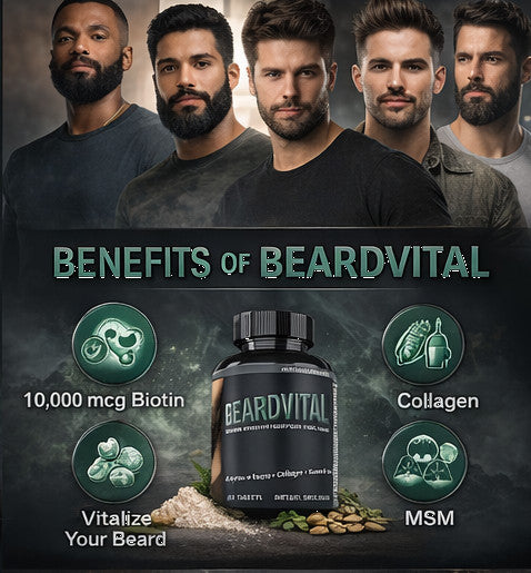 Beard Growth Supplement for Men – Biotin, Collagen & Keratin