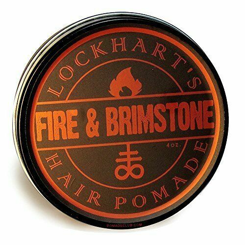 Lockhart's Fire and Brimstone Hair Pomade - Medium Hold, Mild Shine, 4oz