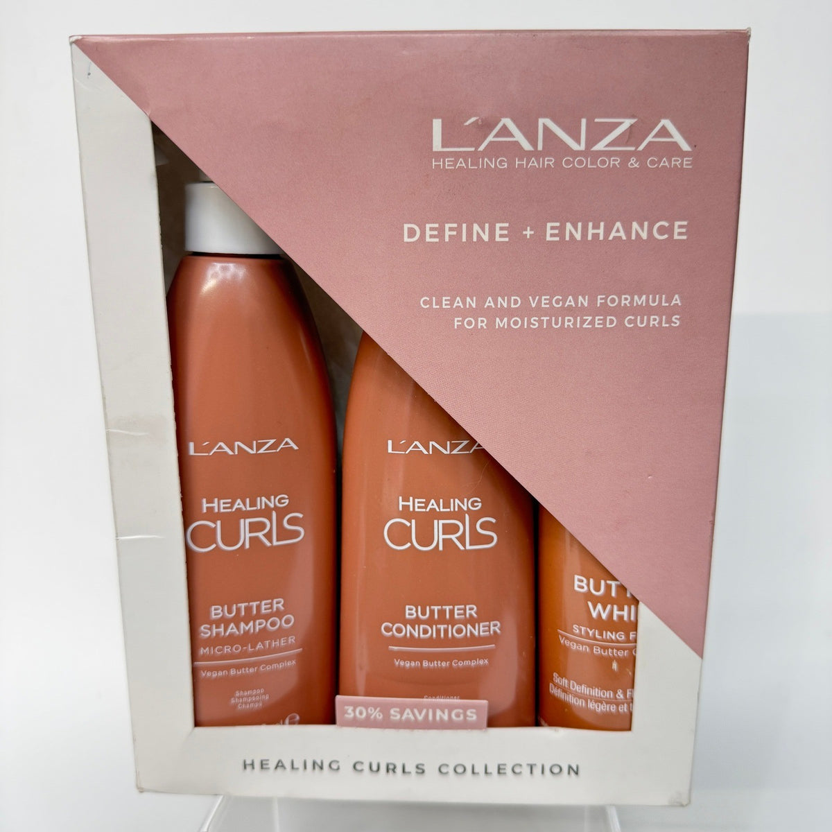 LANZA Healing Curls Collection 3 Piece Set Butter Shampoo Conditioner