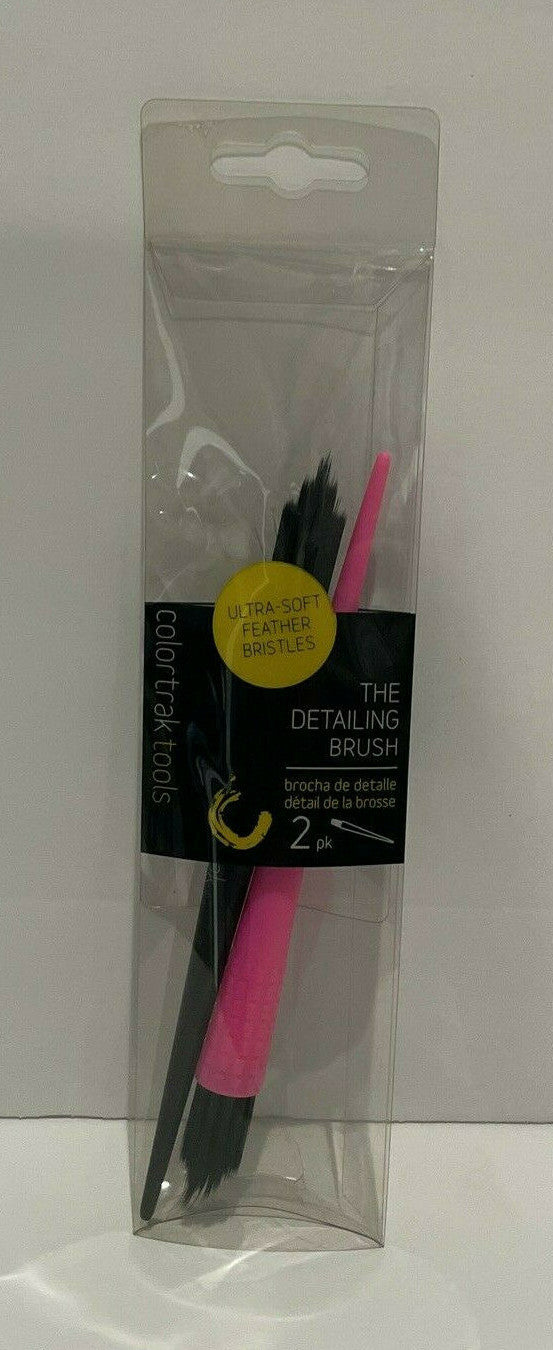 Ultra Soft Detailing Brush Set - Feather Bristles, 2 Pack, Model CTDB2