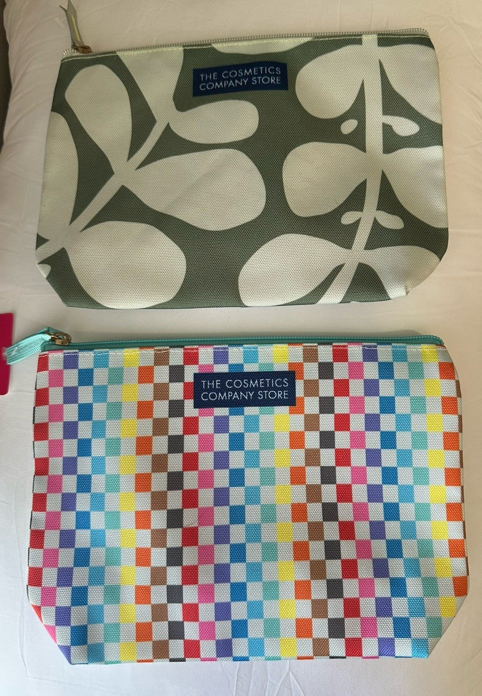 2-Pack Floral Toiletry Bags - Travel Organizer & Makeup Storage