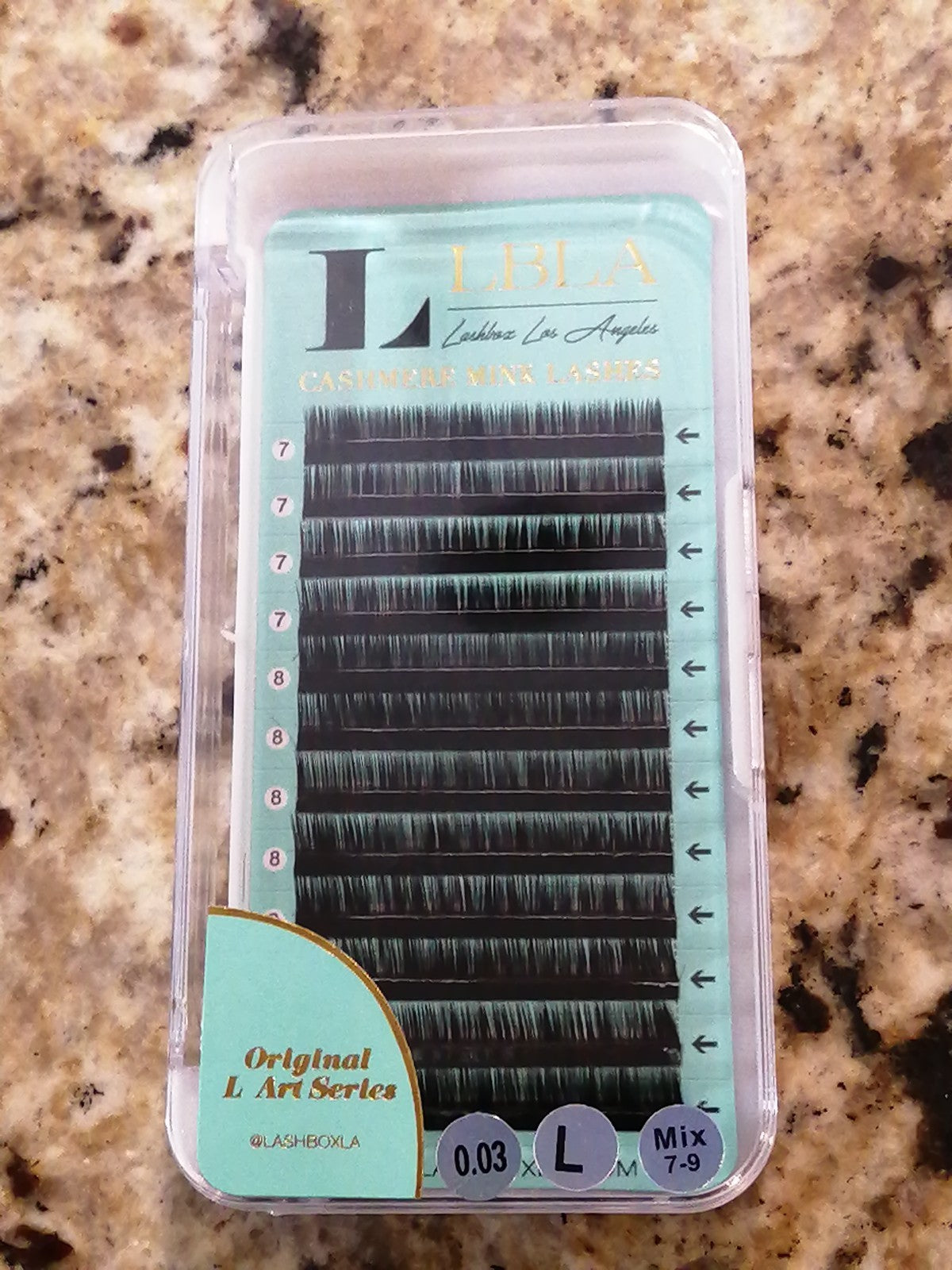 DIY Cashmere Mink Lashes - L Art Series 0.03 L Mix 7-9