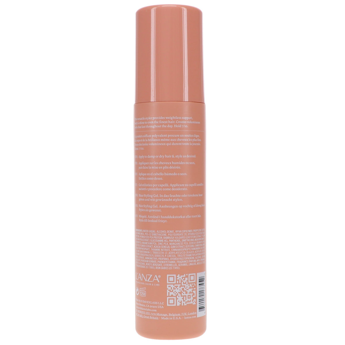 L'ANZA Healing Volume Zero Weight Gel - 6.8 oz, Pack of 2 for Hair Volume & Shine