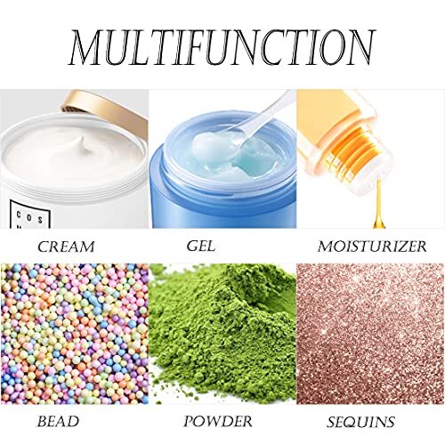 Mini 5g Sample Containers with Lids - Reusable Plastic Makeup Jars for Cosmetics