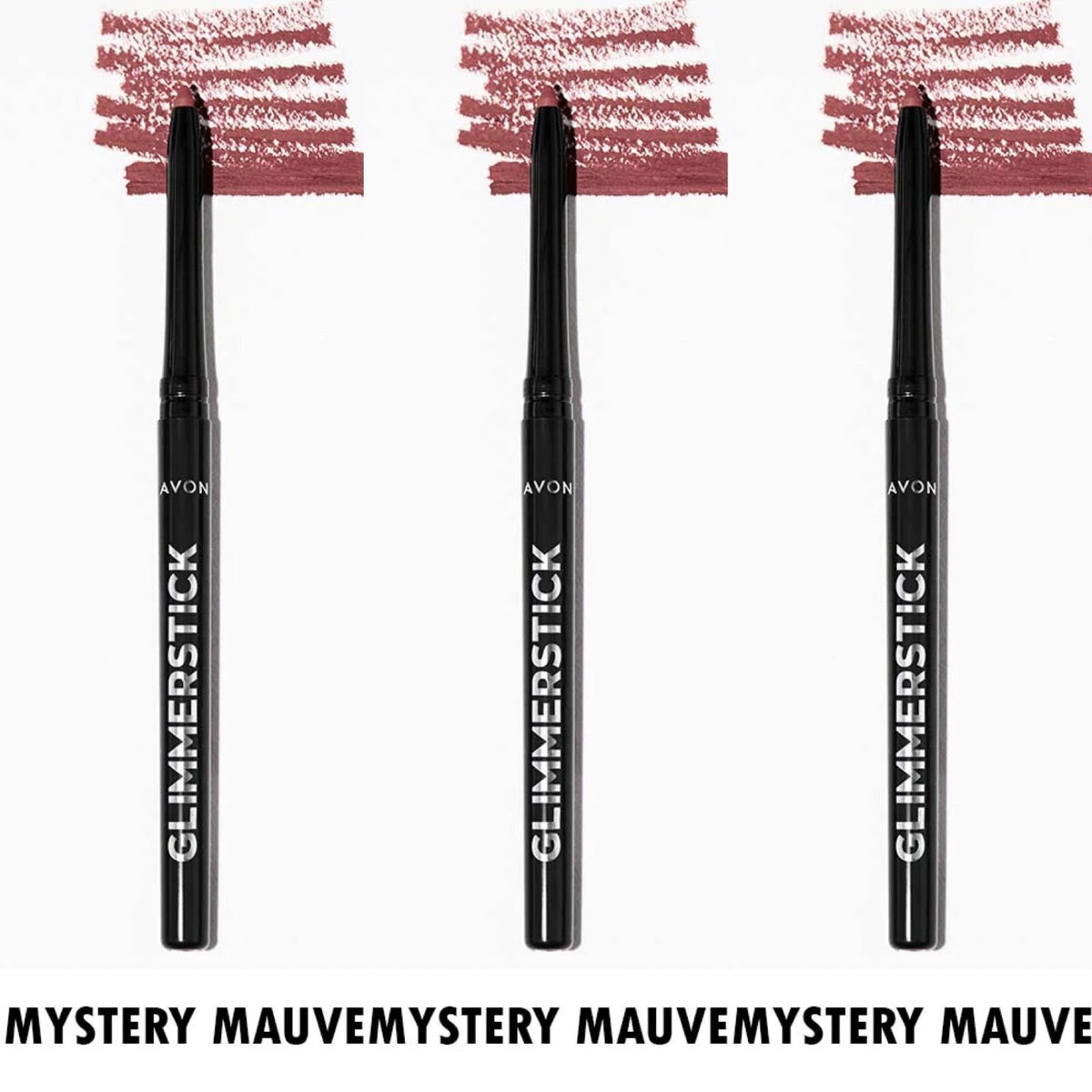 Retractable Lip Liner Set - Mystery Mauve - 3 Pcs, Long-Lasting Makeup