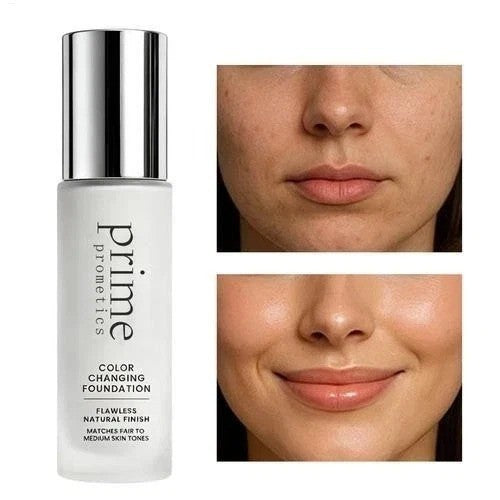 Color Changing Foundation for Mature Skin - 30ml Natural Dewy Finish