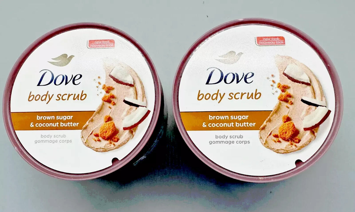 Dove Brown Sugar & Coconut Butter Gommage Corps Body Scrub 2PK x 10.5