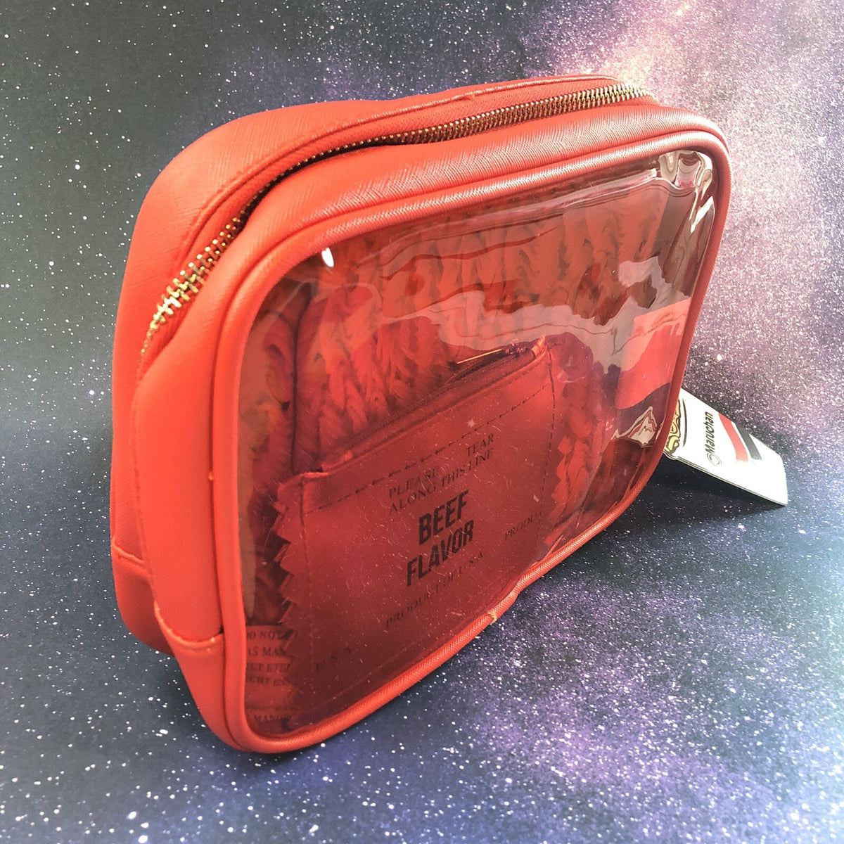 Maruchan Beef Ramen Noodle Soup Makeup Bag Set – 3 Sizes, Cosmetic Organizer