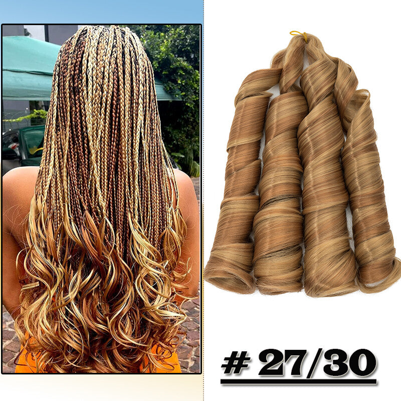 Curly Braiding Hair 24" Wave French Curls Synthetic Extensions