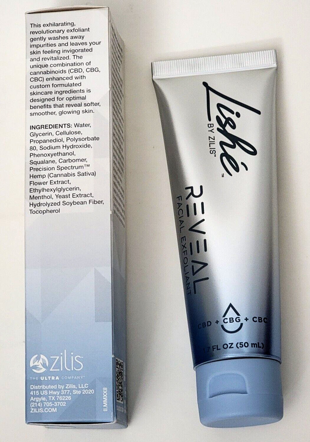 Lishe by ZILIS REVEAL FACIAL EXFOLIANT 1.7 fl oz SEALED NEW IN A BOX