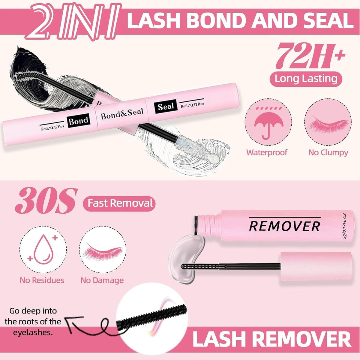 DIY Eyelash Extension Kit with 802 High-Quality Lash Clusters & Tools