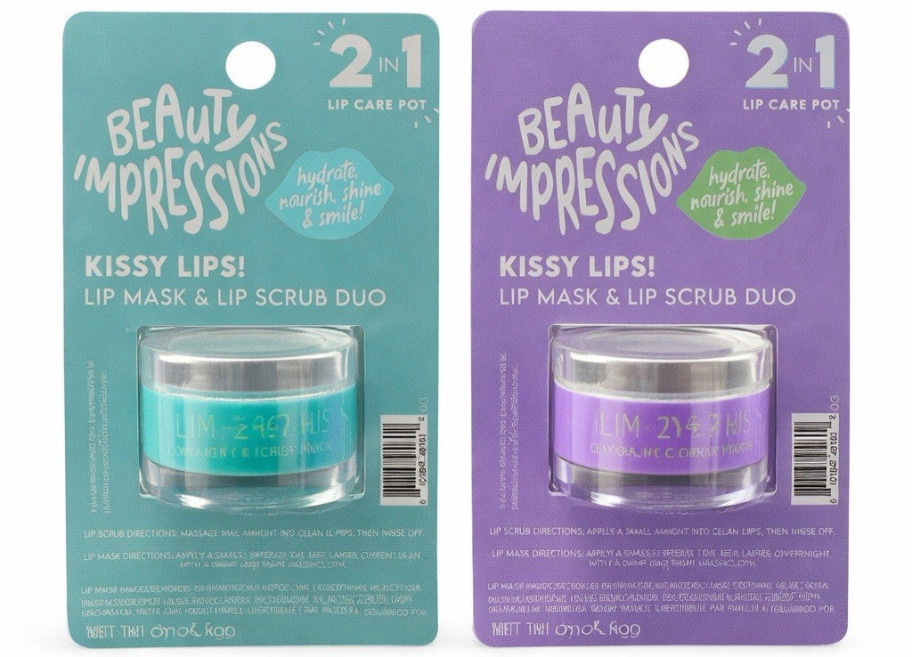 2-in-1 Lip Mask and Lip Scrub Set with Vitamin E - Hydrating Lip Care Duo