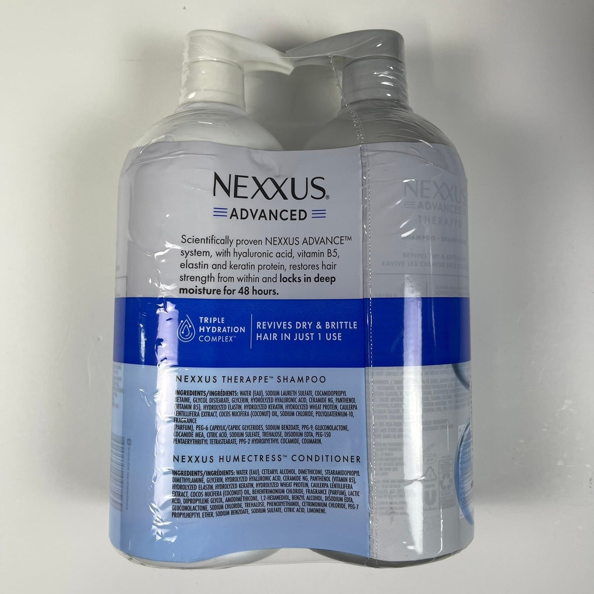 Nexxus Advanced Therappe Shampoo Humectress Conditioner Set 32oz 48HR