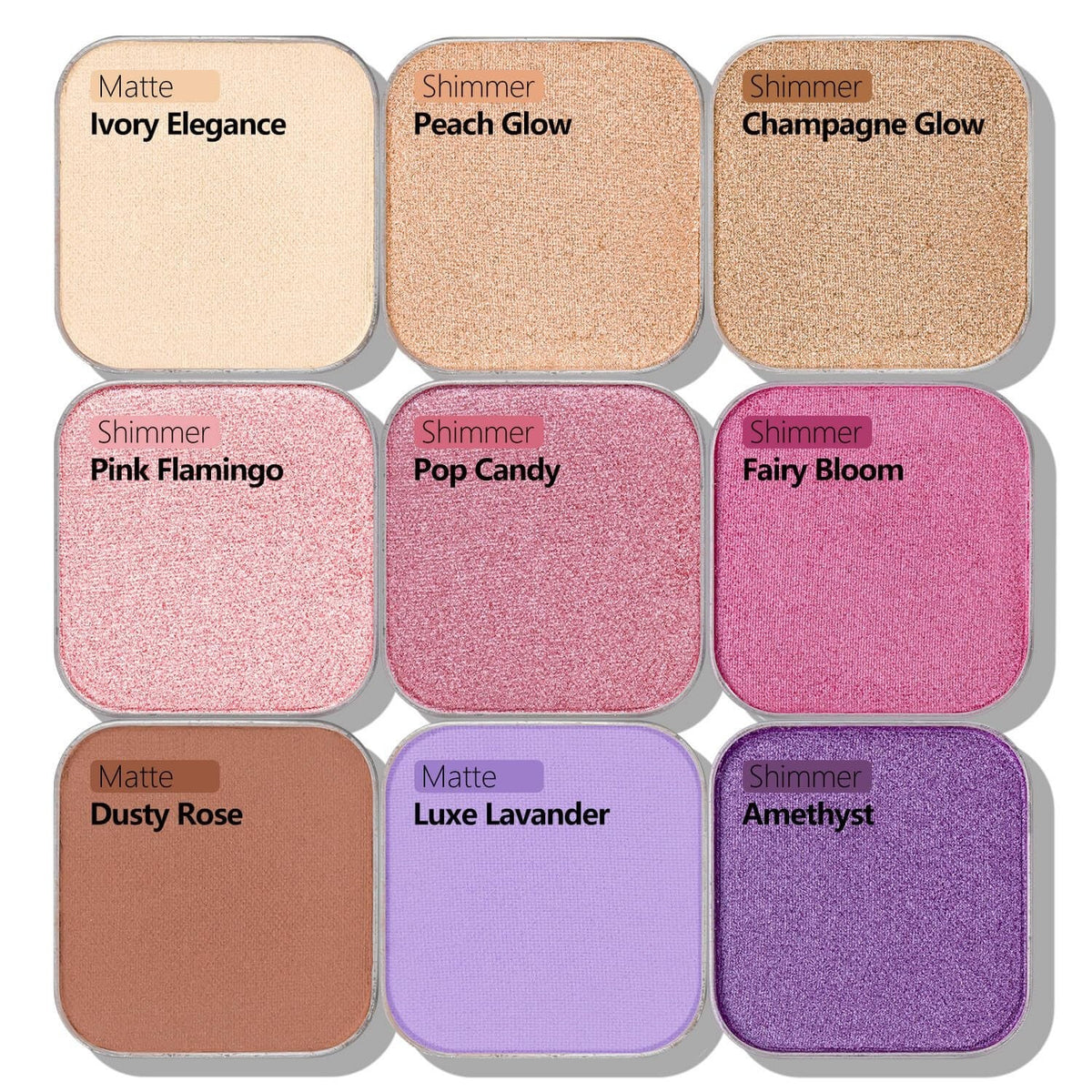 Fillwie Champagne Shimmer Eyeshadow Single Refill Pan - Luminous Gold