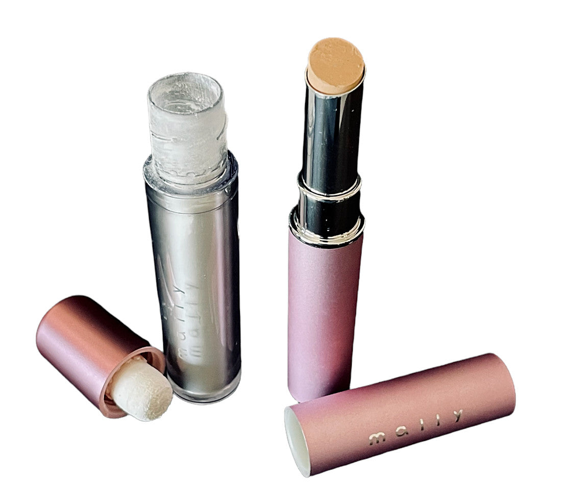 Concealer and Setting Powder Kit - Full Size Light Best for Flawless Makeup