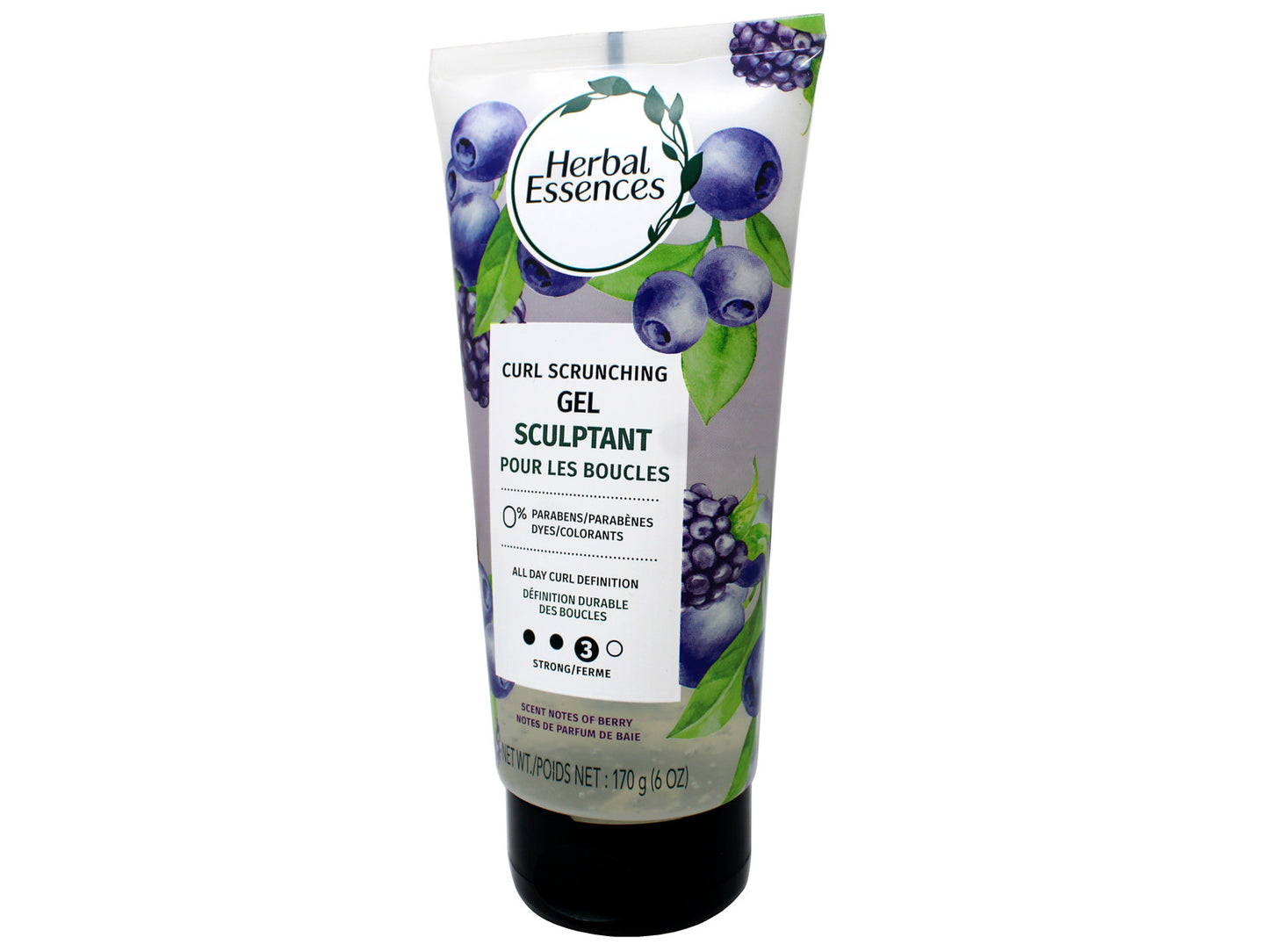 Herbal Essences Curl Scrunching Hair Gel - Level 3 Hold, Berry Scent, 6 OZ, 6 Pack