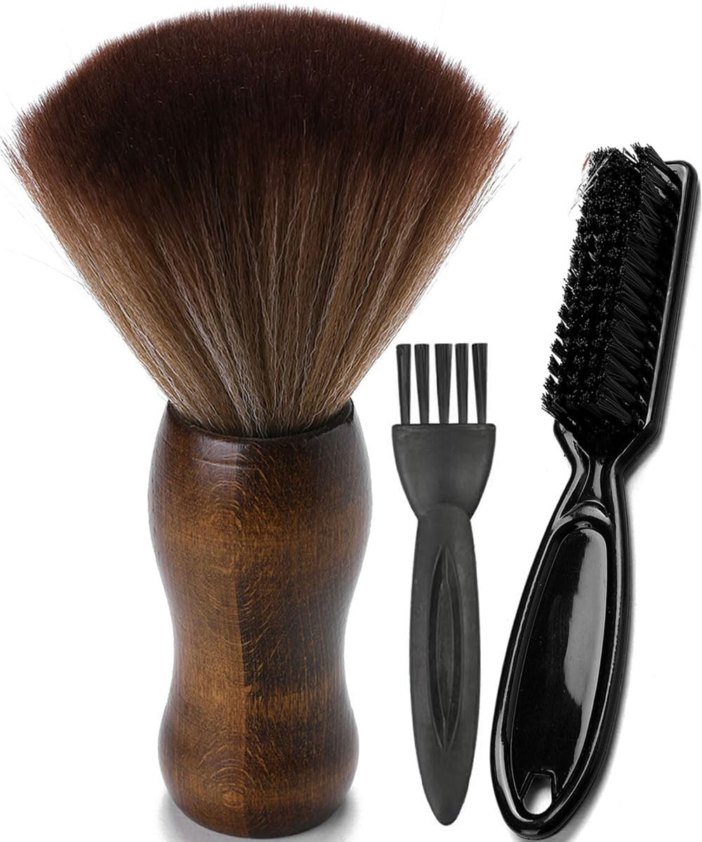 Barber Neck Duster Brush - Professional Hair & Neck Cleaning Tool - Black