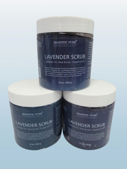 MAJESTIC PURE LAVENDER SCRUB 10 OZ SET OF 3