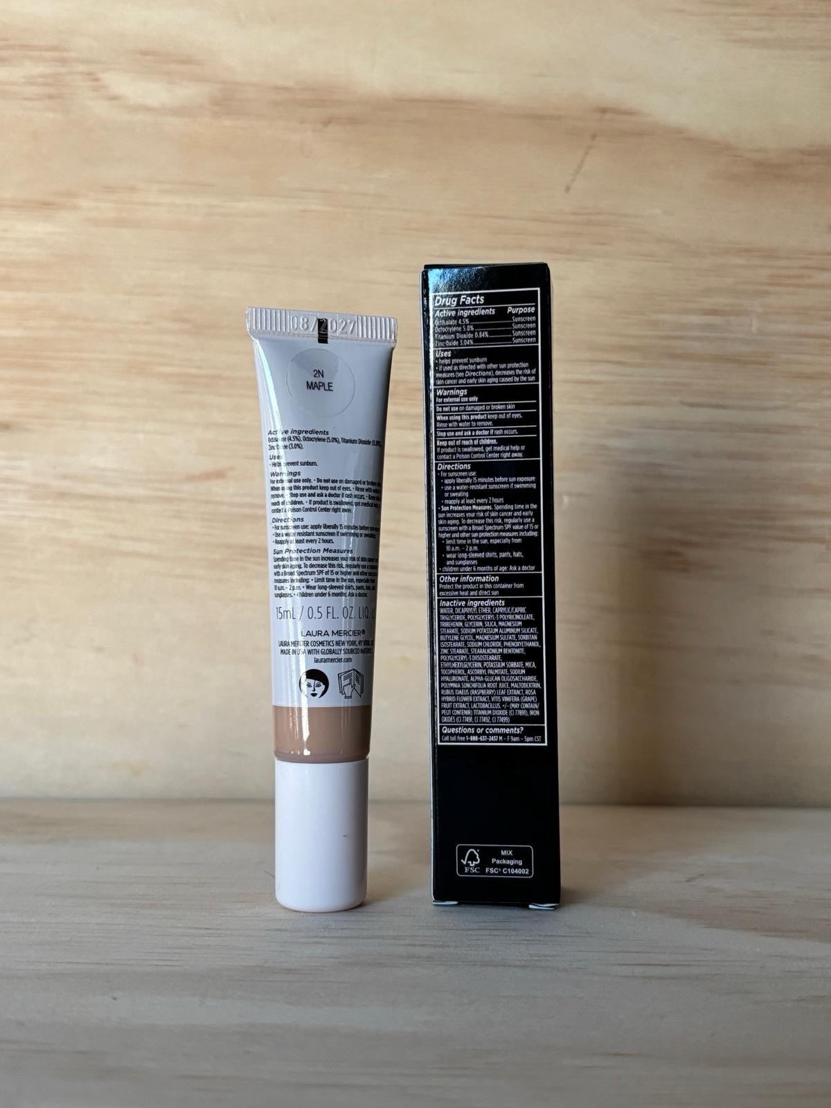 Laura Mercier Tinted Moisturizer SPF30 Natural Dewy #2N Maple 15ml