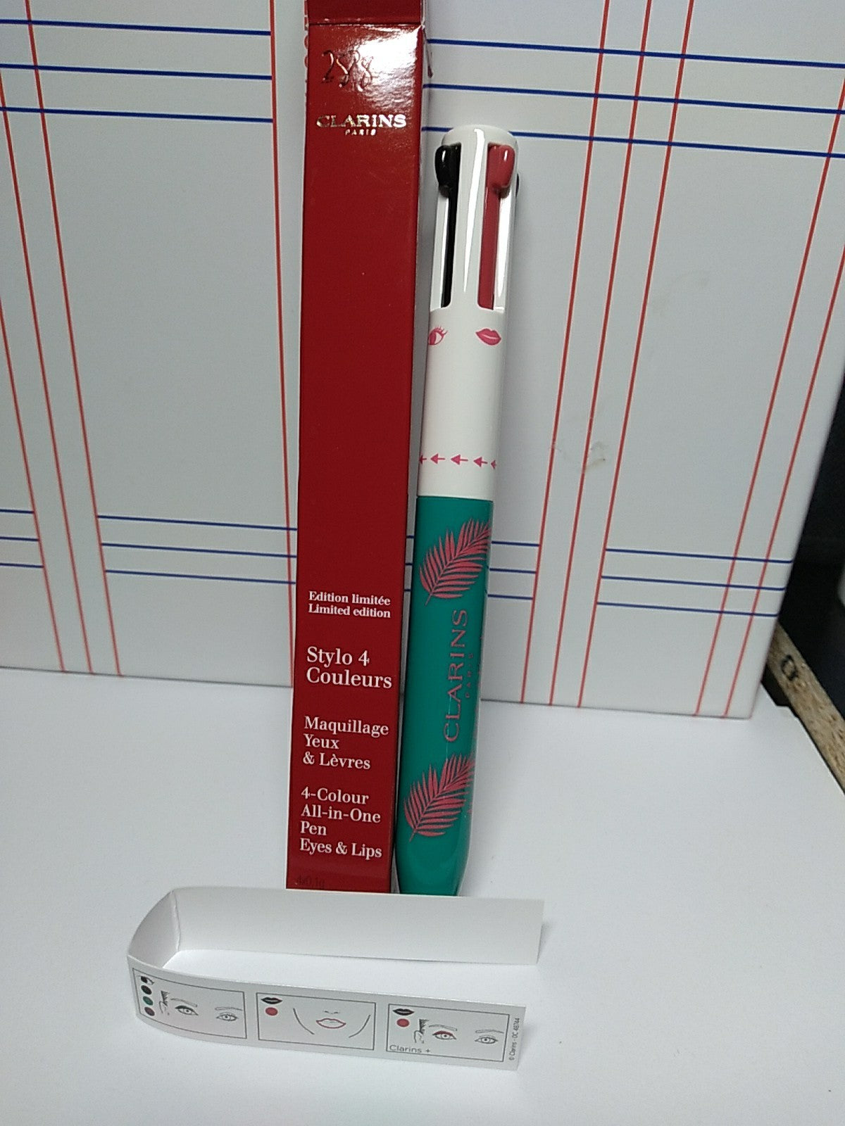 Clarins 4-Color All-In-One Pen for Eyes & Lips Limited Edition - NIB